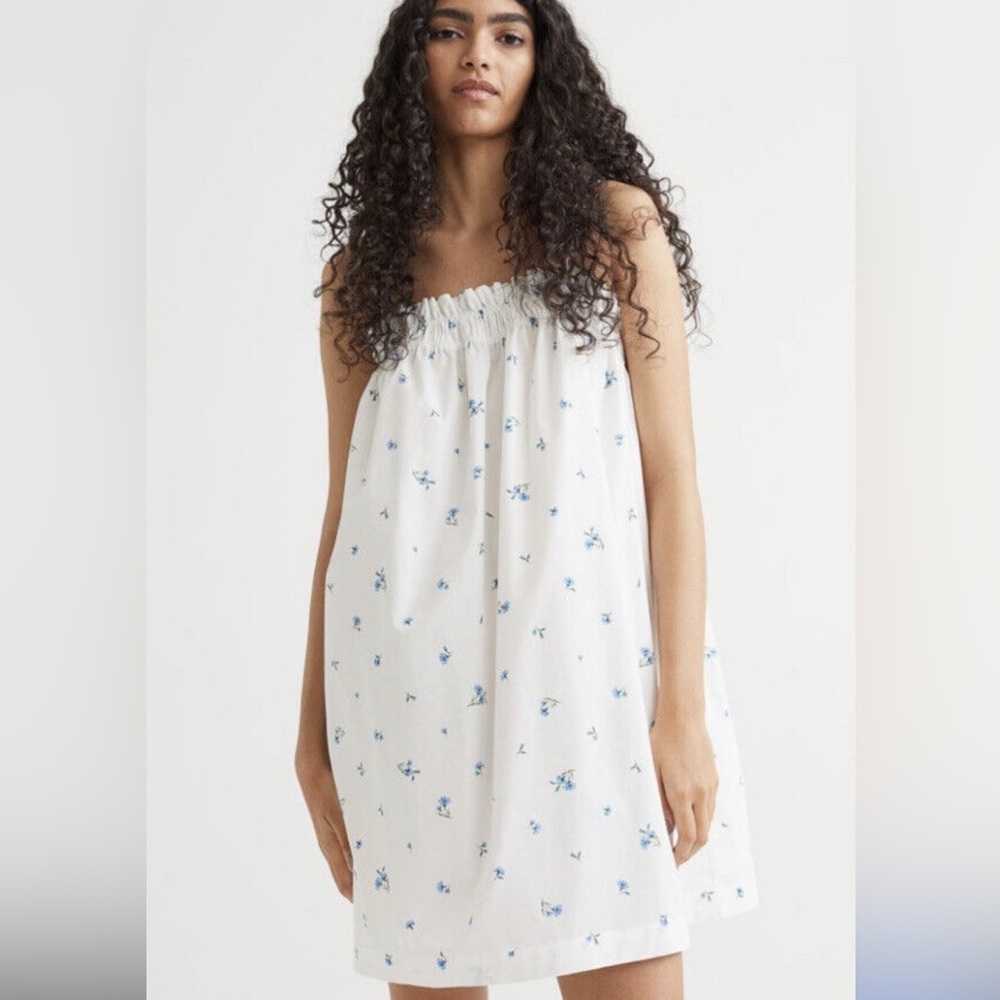 H&M White and Blue Chemise Intimates - Picture 4 of 14